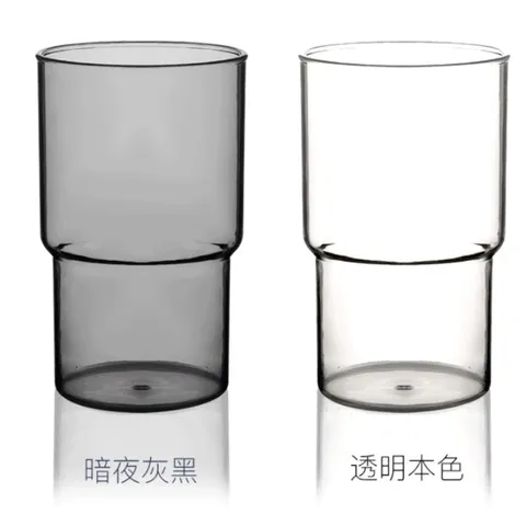 Bộ 6 cốc thủy tinh Arcoroc Log T Grey 320ml - Cốc cao màu xám an toàn cho sức khỏe, chính hãng, tiện dụng cho nhà bếp