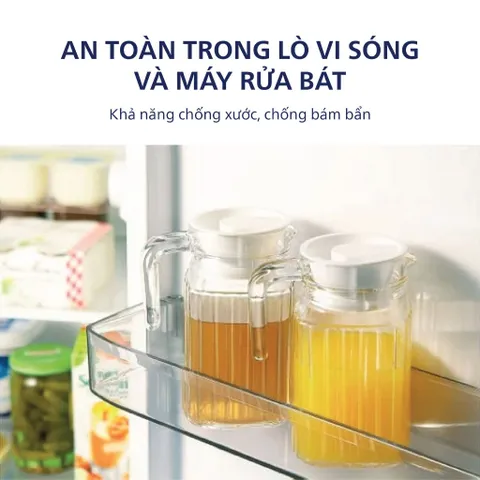 Bộ 2 Bình đựng Nước Thủy Tinh Luminarc Quadro 0.5L G2667 - Thiết Kế Hiện Đại, An Toàn Cho Sức Khỏe, Hàng Chính Hãng