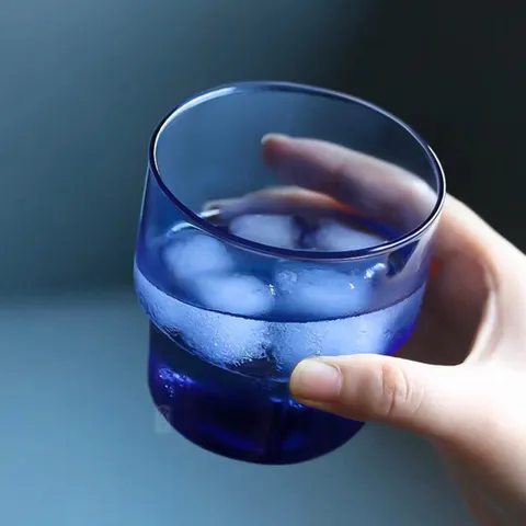Bộ 6 cốc thủy tinh thấp Arcoroc LogT Blue 300ml V4132 - An toàn cho sức khỏe, thiết kế hiện đại, có thể rửa bát, hàng chính hãng