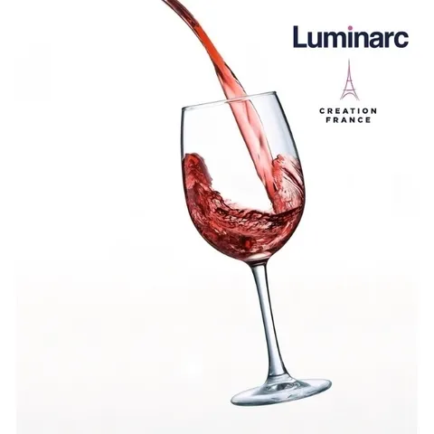 Bộ 4 ly rượu vang thủy tinh Luminarc So Wine E5981 580ml - Chất lượng Pháp, Thiết kế tinh tế cho không gian bếp hiện đại