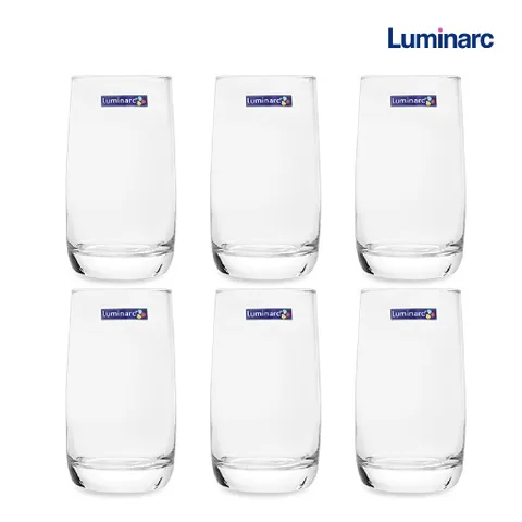 Bộ 6 Cốc Thủy Tinh Cao Luminarc Vigne H2104 350ml - Thiết Kế Sang Trọng, An Toàn Cho Sức Khỏe, Dùng Trong Máy Rửa Chén