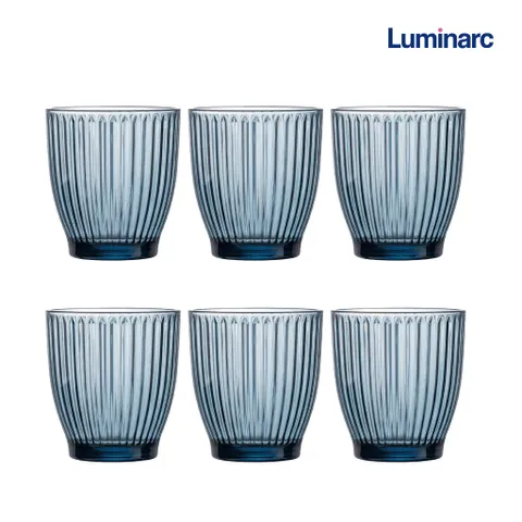 Bộ 6 Cốc Thủy Tinh Thấp Luminarc Rock Line 340ml - Chất Liệu Cao Cấp, Thiết Kế Độc Đáo, An Toàn Cho Máy Rửa Chén