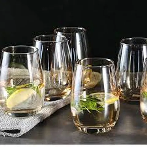 Bộ 6 Cốc Thủy Tinh Luminarc Acoroc Mineral 370ml - Sang Trọng, An Toàn Khỏe Mạnh, Phù Hợp Máy Rửa Bát và Lò Vi Sóng