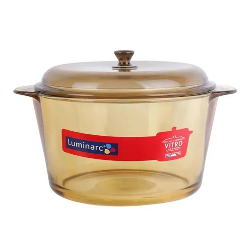 Nồi Thủy Tinh Nâu Luminarc Amberline 5L D2796 - Chịu Nhiệt - Dùng Bếp Ga & Hồng Ngoại - An Toàn Cho Sức Khỏe - Bền Bỉ 10 Năm