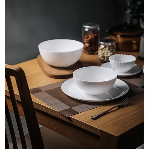 Bộ bát đĩa thủy tinh Luminarc Diwali 15 chi tiết DW 15I, an toàn lò vi sóng, máy rửa bát, thiết kế hiện đại, bền đẹp cho bếp nhà bạn