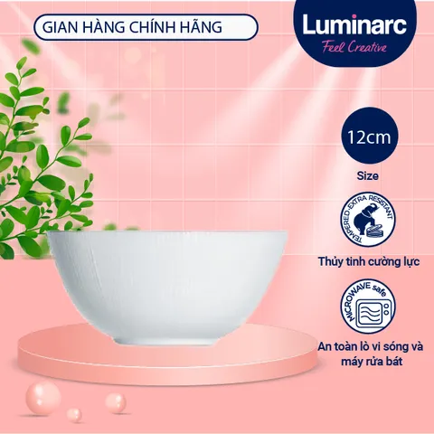 Bộ 6 Bát Cơm Thủy Tinh Luminarc Diwali 12cm N3973*6 - Bát Con Chất Lượng Cao Chính Hãng Pháp, An Toàn Sức Khỏe