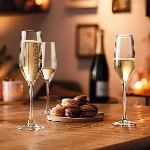 Bộ 6 ly thủy tinh champagne Arcoroc Mineral 16cl L8091 - Ly rượu sang trọng, an toàn cho sức khỏe, hàng chính hãng từ Pháp