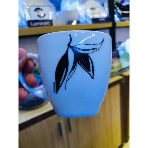 Bộ tách trà thủy tinh Luminarc Carine Onyx 22cl - Bộ 12 món với họa tiết hoa, hàng chính hãng Pháp, tiện lợi và sang trọng cho bữa tiệc trà