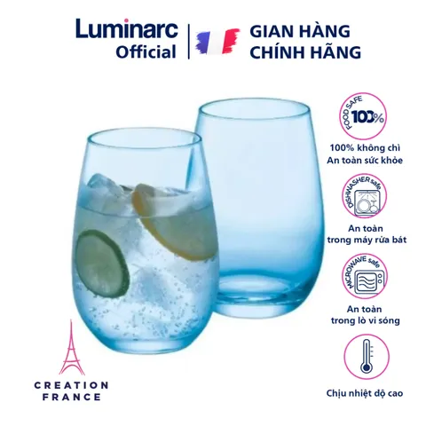 Bộ 6 Cốc Thủy Tinh Luminarc Acoroc Maine 370ml V4587 - Hàng Chính Hãng Pháp, An Toàn, Hiện Đại cho Không Gian Bếp