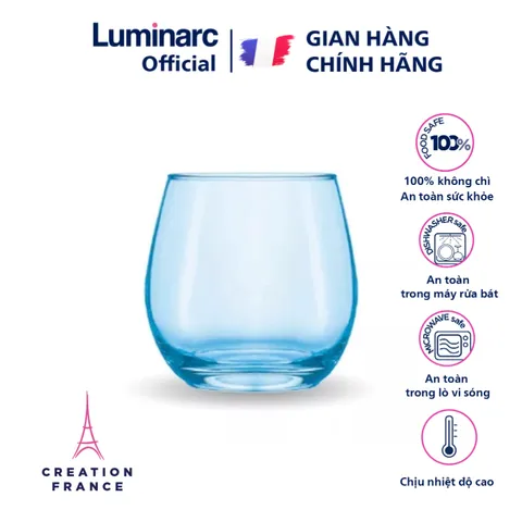 Bộ 6 Cốc Thủy Tinh Luminarc Maine 320ml V4588 - Cốc Trứng Lùn Chính Hãng, Thiết Kế Sang Trọng, An Toàn Cho Sức Khỏe