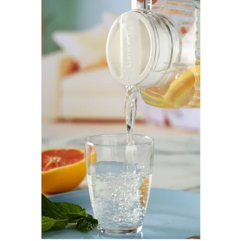 Bộ 2 Bình Thủy Tinh Đựng Nước Luminarc Quadro 1.1L G2666 - Cao Cấp, An Toàn, Thiết Kế Hiện Đại, Hàng Chính Hãng