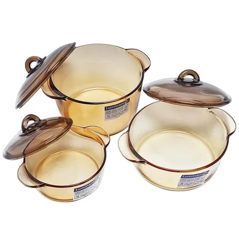 Nắp nồi thủy tinh Luminarc 1L, 1.5L, 2L, 3L, 5L - Nắp thay thế an toàn, bền, chịu nhiệt cho bếp và lò vi sóng, quà tặng hoàn hảo