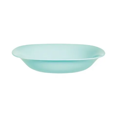 Đĩa Thủy Tinh Sâu Luminarc Carine 21cm Màu Xanh - An Toàn Với Lò Vi Sóng, Bền, Kiểu Dáng Sang Trọng Châu Âu, Quà Tặng Thưởng Thức Ẩm Thực