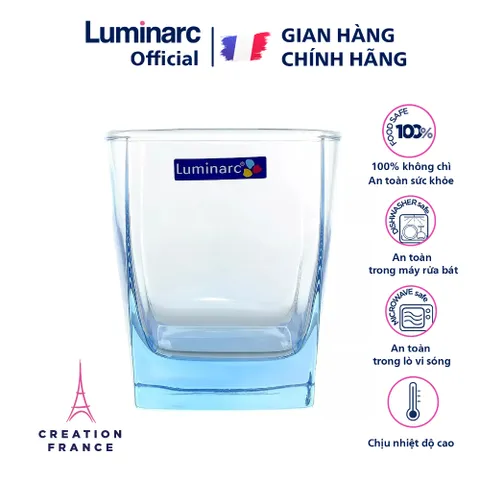 Bộ 6 cốc thủy tinh Luminarc Sterling màu xanh dương 300ml J1582 - Hàng chính hãng tiện ích cho không gian bếp hiện đại