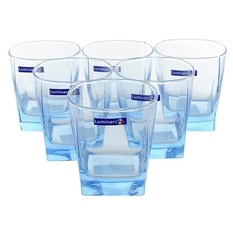 Bộ 6 cốc thủy tinh Luminarc Sterling màu xanh dương 300ml J1582 - Hàng chính hãng tiện ích cho không gian bếp hiện đại