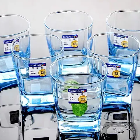 Bộ 6 cốc thủy tinh Luminarc Sterling màu xanh dương 300ml J1582 - Hàng chính hãng tiện ích cho không gian bếp hiện đại