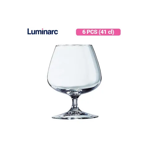 Bộ 6 Ly Thủy Tinh Luminarc Degustation 410ml - Sang Trọng, An Toàn, Chính Hãng Pháp - Lý Tưởng Cho Rượu Vang và Tiệc Tùng