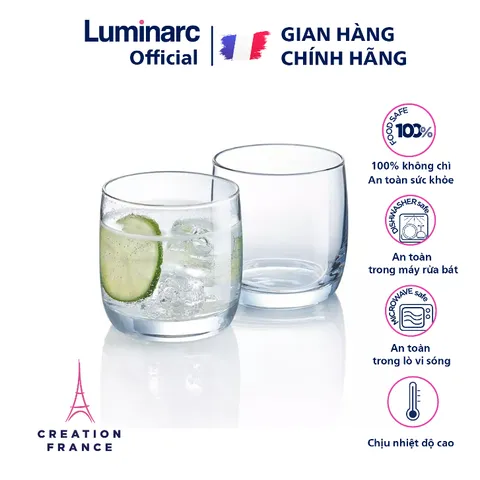 Bộ 6 cốc thủy tinh Luminarc Vigne G2574 dung tích 310ml - An toàn, bền đẹp, thiết kế hiện đại cho không gian bếp thêm sang trọng