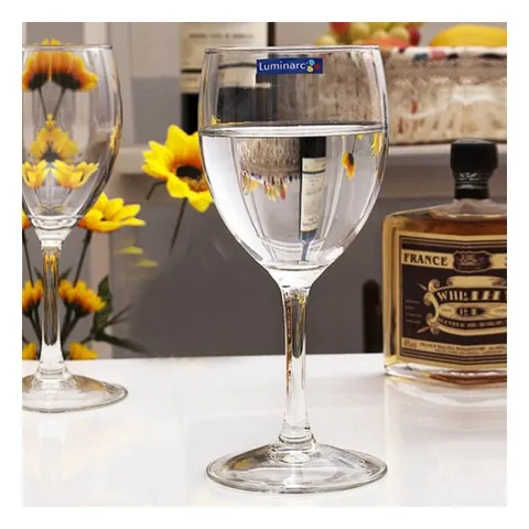 Bộ 6 Ly Vang Thủy Tinh Luminarc Elegance 190ml - Sang Trọng, Chịu Cường Lực, An Toàn Cho Sức Khỏe, Dùng Trong Máy Rửa Bát