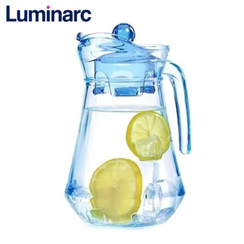 Bộ Cốc và Bình Thủy Tinh Luminarc Ice Blue 5 Chi Tiết - Hàng Chính Hãng, Thủy Tinh Trong Suốt An Toàn, Dung Tích 1.3L