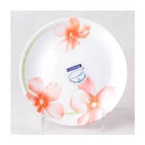 Đĩa Thủy Tinh Nông Lòng Sweet 19cm Luminarc - Chịu Nhiệt, Chống Xước, Hoa Văn Sang Trọng, Dùng An Toàn Trong Lò Vi Sóng