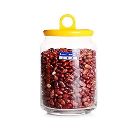 Bộ 3 Hũ Bảo Quản Thực Phẩm Luminarc RONDO SMILE N0837 Thủy Tinh Cao Cấp 0.5L - 0.75L - 1L - Chất Liệu An Toàn cho Sức Khỏe
