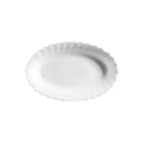 Đĩa thủy tinh bầu dục Luminarc Trianon 22cm N3648, thủy tinh sạch, an toàn cho sức khỏe, dùng được lò vi sóng