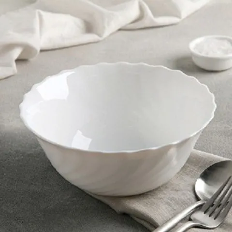 [Chính hãng] Tô ăn bún phở, tô đựng canh Luminarc Trianon 18cm H4918, làm bằng thủy tinh dùng được trong lò vi sóng
