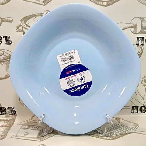 Đĩa Sâu Lòng Luminarc Carine 21cm - Thủy Tinh Cao Cấp An Toàn cho Lò Vi Sóng & Máy Rửa Bát - Địa Phương Pháp Sản Xuất tại Pháp