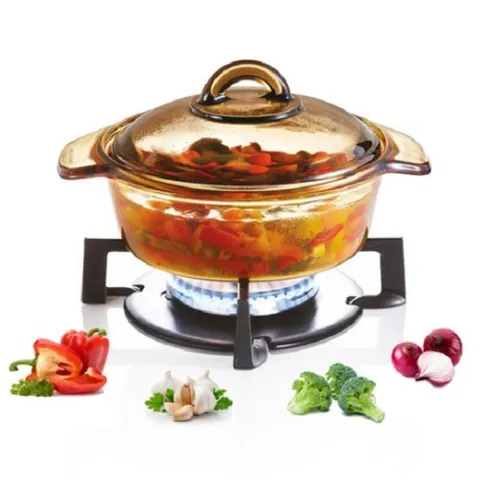Nồi thủy tinh từ Luminarc Amberline 1L H6721TU, dùng được bếp từ, sản xuất tại Pháp, bảo hành thân nồi 10 năm