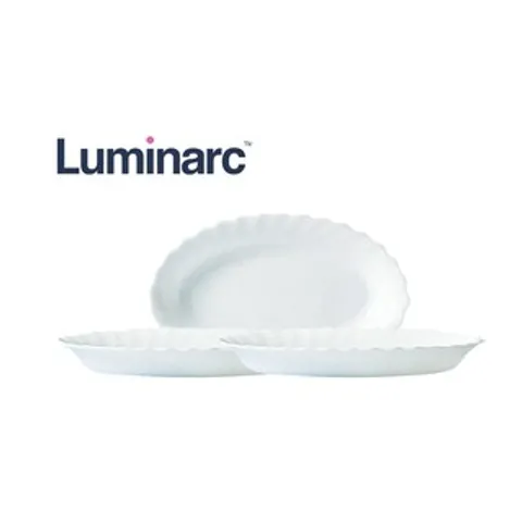 Đĩa bầu dục Luminarc Trianon thủy tinh H4126- 22cm
