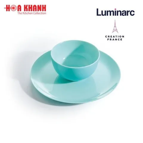 Bát ăn cơm thủy tinh Luminarc Diwali 12cm màu xanh ngọc - Chất liệu cao cấp, an toàn cho vi sóng và máy rửa bát, xuất xứ Pháp