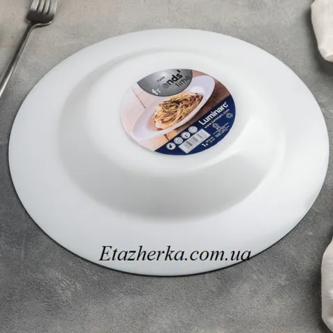 Đĩa Thủy Tinh Sâu Luminarc Friend's Time 28cm - Đĩa Ăn Mỳ Ý, Đựng Soup, Chất Liệu An Toàn, Thiết Kế Hiện Đại, Hàng Pháp