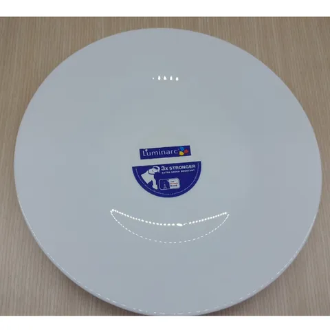 Bộ đĩa thủy tinh nông lòng Luminarc Essence J2990*3 - 25cm, 3 chi tiết, an toàn cho sức khỏe, hàng chính hãng từ Pháp