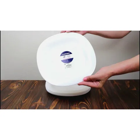Đĩa Thủy Tinh Luminarc Carine 26cm - An Toàn Cho Sức Khỏe, Chịu Nhiệt, Chống Xước - Đồ Gia Dụng Nhà Bếp Pháp Chất Lượng Cao