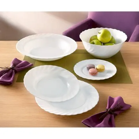 Đĩa Thủy Tinh Luminarc Trianon 27cm - Chống Xước, Bền Chắc, An Toàn Sức Khỏe, Xuất Xứ Pháp, Dùng An Toàn Trong Lò Vi Sóng