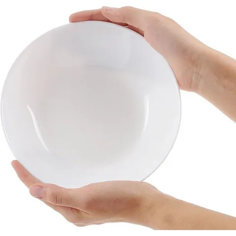 Đĩa (dĩa) thủy tinh sâu lòng Luminarc Diwali 20cm D6907, dùng lò vi sóng và máy rửa bát | Hàng chính hãng