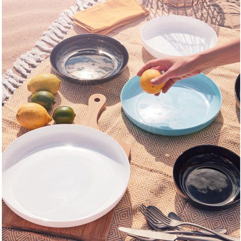 Đĩa Thủy Tinh Luminarc Friend's Time 25cm P6282 - An Toàn Trong Lò Vi Sóng, Máy Rửa Bát, Hàng Chính Hãng Pháp