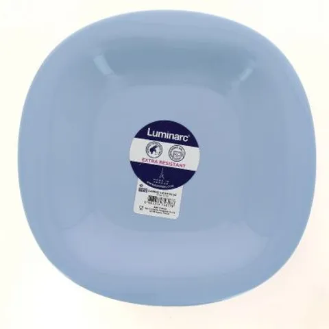 Đĩa Thủy Tinh Nông Lòng Luminarc Carine 27 cm - Đĩa Ăn An Toàn, Sang Trọng Màu Xanh Dễ Thương - Hàng Chính Hãng