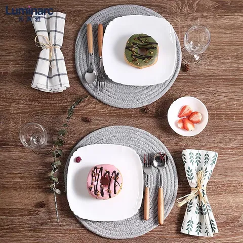 Đĩa (dĩa) chấm thủy tinh Luminarc Lotusia 11cm N3625 | Hàng chính hãng