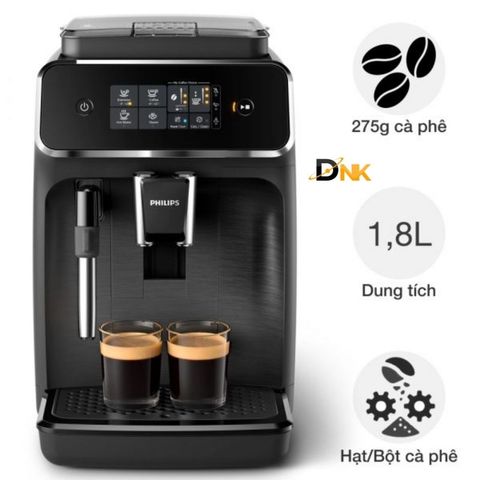 Máy Pha Cà Phê Philips EP2220/10 - Espresso Chuẩn Ý Tại Nhà, Công Nghệ Aroma Extract, Tự Động Cao Cấp, Bảo Hành Chính Hãng EU