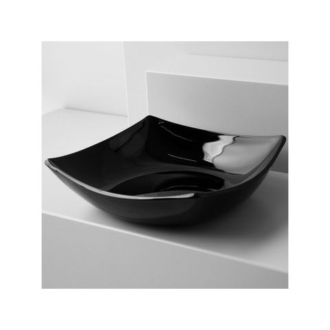 Đĩa Sứ Thủy Tinh Vuông Đen Quadrato 20cm H3671 - An Toàn Cho Máy Rửa Bát & Lò Vi Sóng - Chính Hãng Luminarc