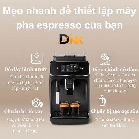Máy Pha Cà Phê Philips EP2220/10 - Espresso Chuẩn Ý Tại Nhà, Công Nghệ Aroma Extract, Tự Động Cao Cấp, Bảo Hành Chính Hãng EU