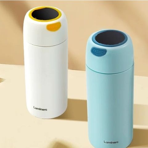 Bình Giữ Nhiệt Luminarc Thermal V3591 350ml - Thiết Kế Chống Rò Rỉ, Hiển Thị Nhiệt Độ, Thép Không Gỉ 304
