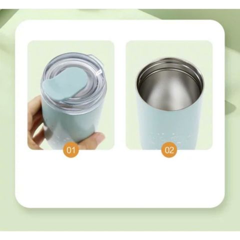 Bình Giữ Nhiệt Luminarc Unicorn 350ml - Con vật độc đáo, chống rò rỉ, kiểu dáng dễ thương, màu xanh da trời và hồng, hàng chính hãng