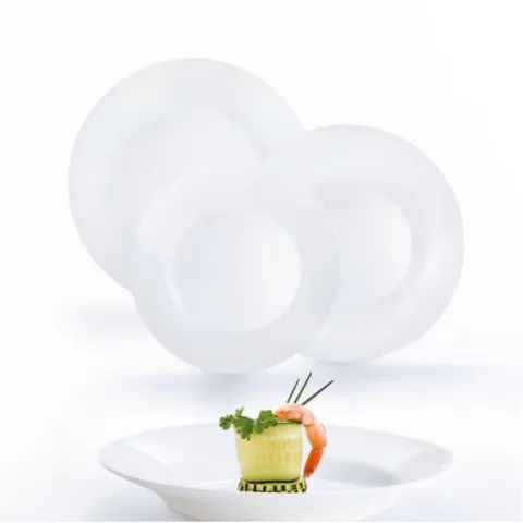 Set 3 Đĩa/ set 6 đĩa (dĩa) nông lòng Luminarc Everyday thủy tinh N2054*3 / N2056*6- 26,5cm