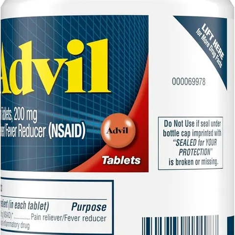 Viên uống Advil 200mg - Giảm Đau, Hạ Sốt Hiệu Quả - Hộp 300 Viên Chính Hãng Từ Mỹ