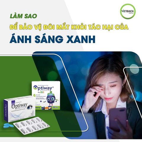 Viên uống bổ mắt Optiway 30 viên - Tăng cường thị lực, giảm nhức mỏi và khô mắt, bảo vệ mắt khỏi ánh sáng xanh.