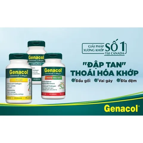 Viên Uống Xương Khớp Genacol Canada - Giải Pháp Tái Tạo Sụn Khớp, Giảm Đau và Hạn Chế Thoái Hóa Khớp, 90 Viên