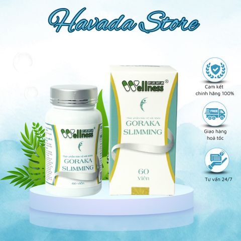Viên Uống Giảm Béo Goraka Slimming Giúp Giảm Cân An Toàn, Hiệu Quả Hộp 60 Viên